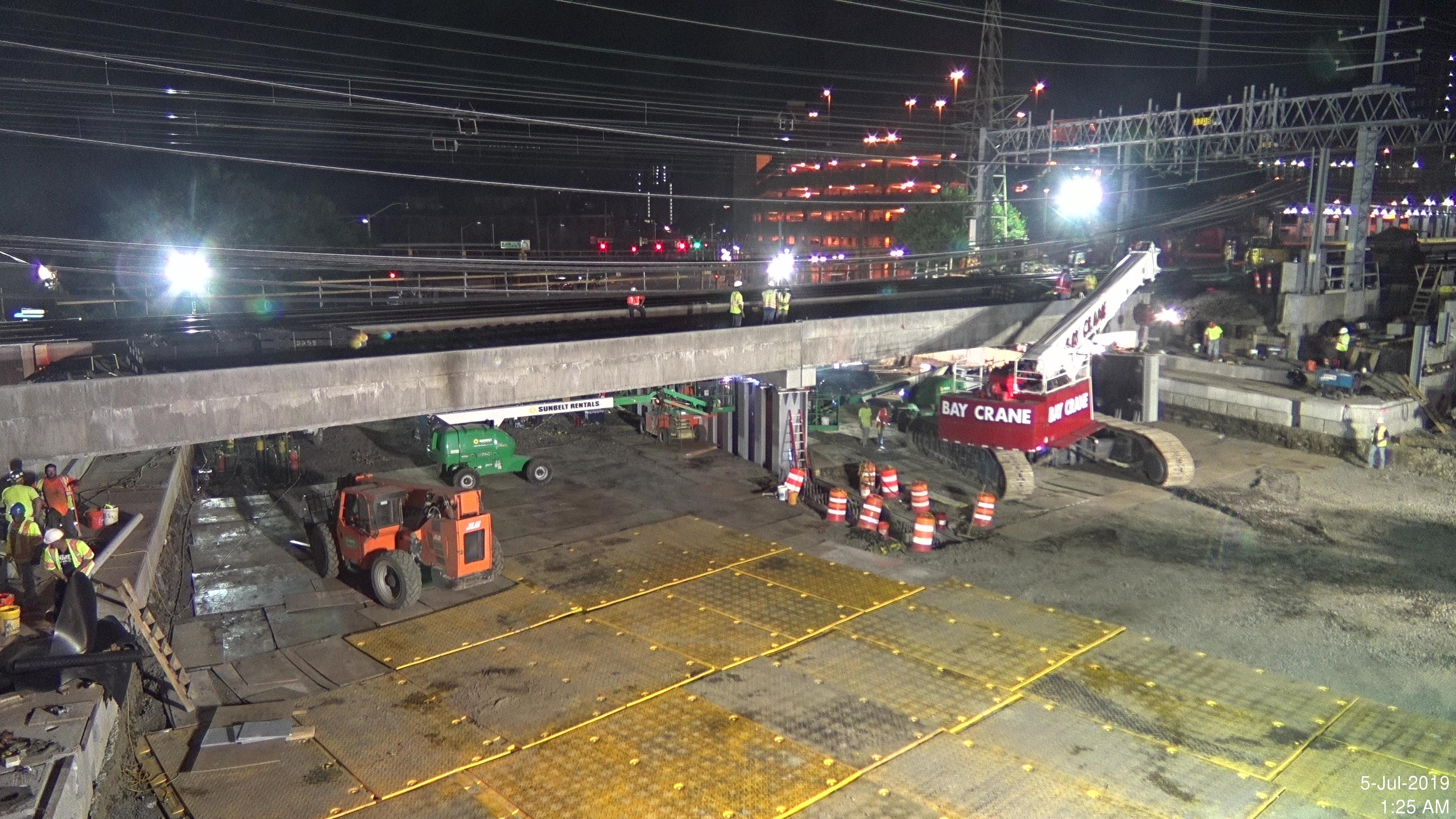 Two Additional Bridge Spans Installed For Metro North/Atlantic Street Bridge Replacement Project